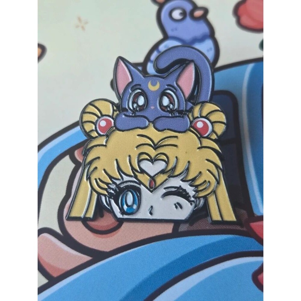 Sailor Moon anime TV show Japanese enamel pin